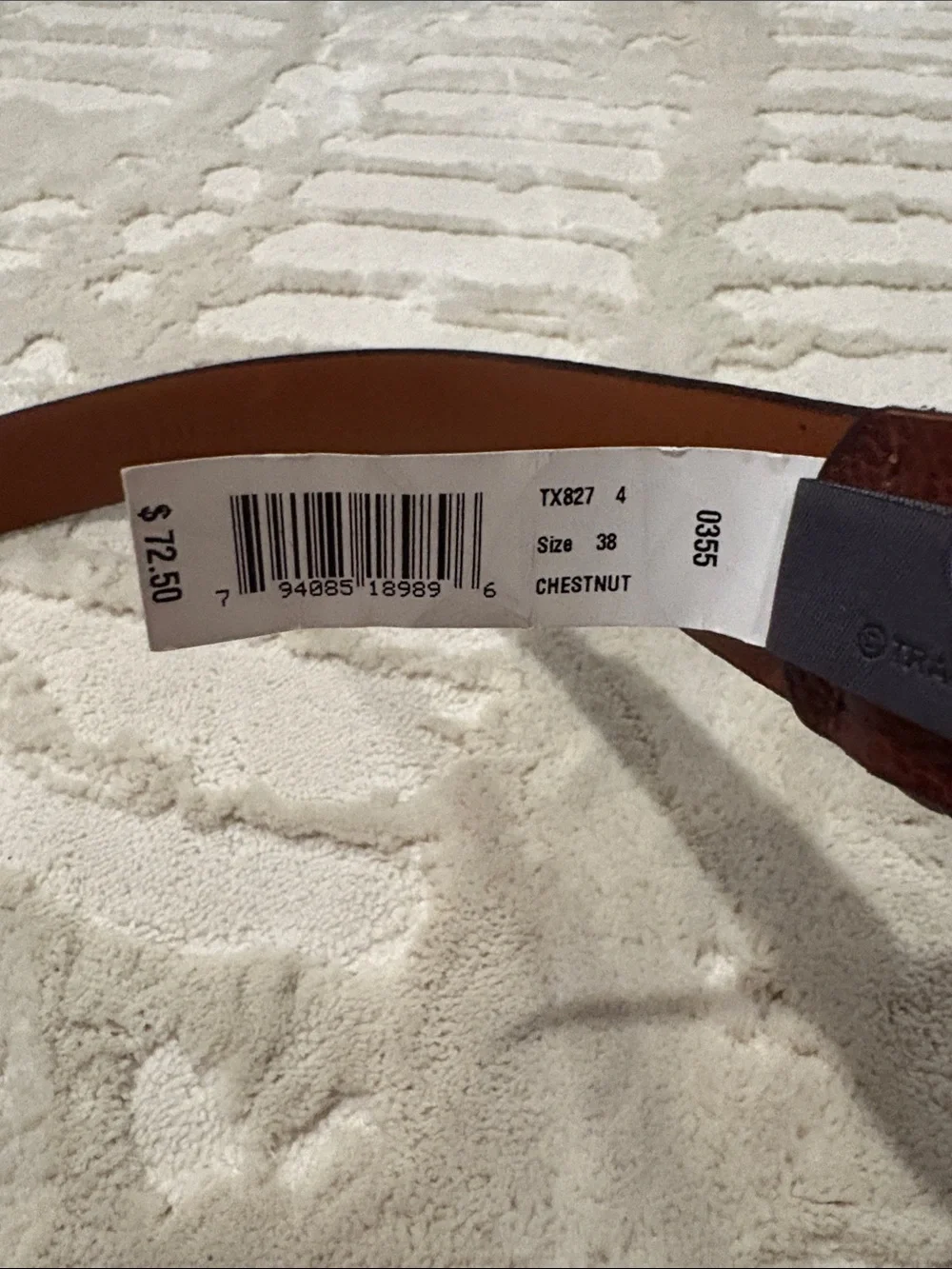 Vintage NWT Trafalgar Leather Belt